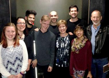 Members of the Drack Research Lab meet X Ambassadors X Ambassadors